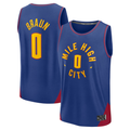 tocy D.Nuggets #0 Christian Braun Blue Fast Break Replica Player Jerseys - Statement Edition