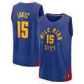 tocy D.Nuggets #15 Nikola Jokic  Blue Fast Break Replica Player Jerseys - Statement Edition