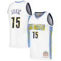 tocy D.Nuggets #15 Nikola Jokic Mitchell & Ness White 2016-17 Throwback Swingman Jerseys