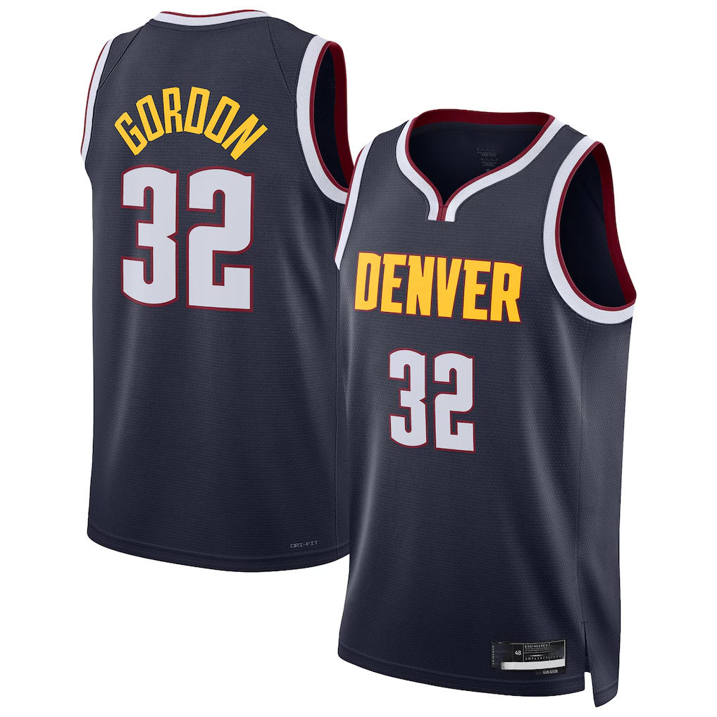 tocy D.Nuggets #32 Aaron Gordon Navy Swingman Jerseys - Icon Edition