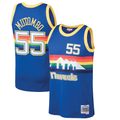 tocy D.Nuggets #55 Dikembe Mutombo Mitchell & Ness Blue 199192 Hardwood Classics Swingman Jerseys
