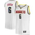 tocy D.Nuggets #6 DeAndre Jordan White Fast Break Player Jerseys - Association Edition