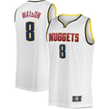 tocy D.Nuggets #8 Peyton Watson White Fast Break Player Jerseys - Association Edition
