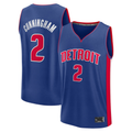 tocy D.Pistons #2 Cade Cunningham  Blue Fast Break Replica Player Jerseys - Icon Edition