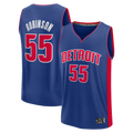 tocy D.Pistons #55 Duncan Robinson  Blue Fast Break Jerseys - Icon Edition