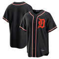 tocy D.Tigers Black Fashion Out Home Game Blank Player Stitched Jerseys