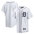 tocy D.Tigers White Home Game Blank Player Stitched Jerseys