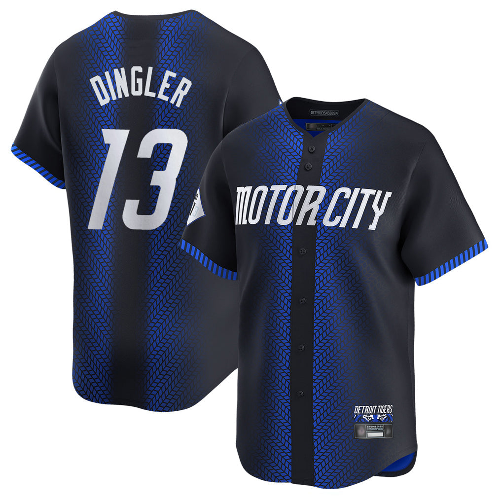 tocy D.Tigers #13 Dillon Dingler Player Navy City Connect Home Limited Stitched Jerseys