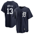 tocy D.Tigers #13 Dillon Dingler Player Navy Game Home Stitched Jerseys