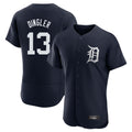 tocy D.Tigers #13 Dillon Dingler Player Navy Limited Elite Home Stitched Jerseys
