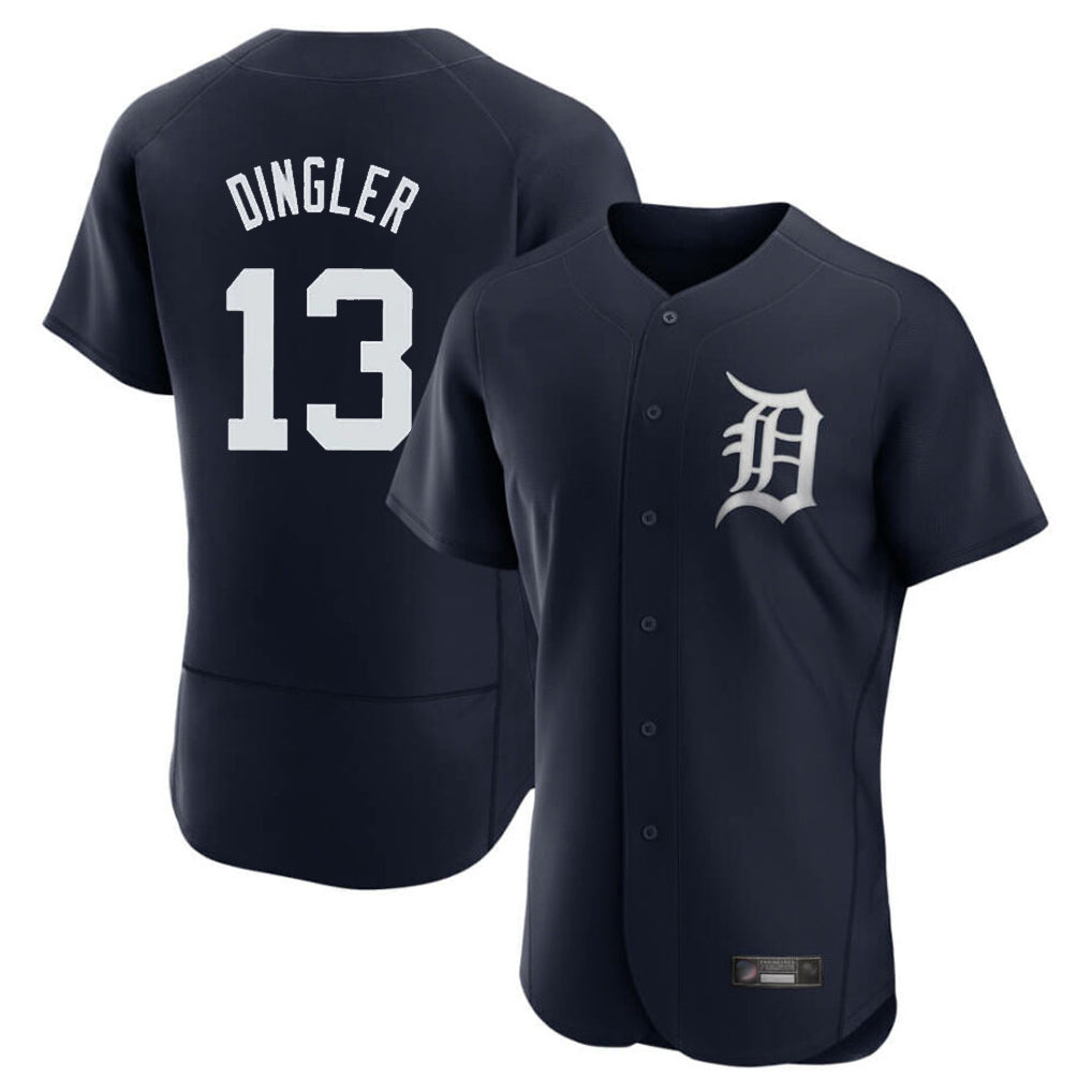 tocy D.Tigers #13 Dillon Dingler Player Navy Limited Elite Home Stitched Jerseys