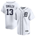 tocy D.Tigers #13 Dillon Dingler Player White Home Limited Stitched Jerseys