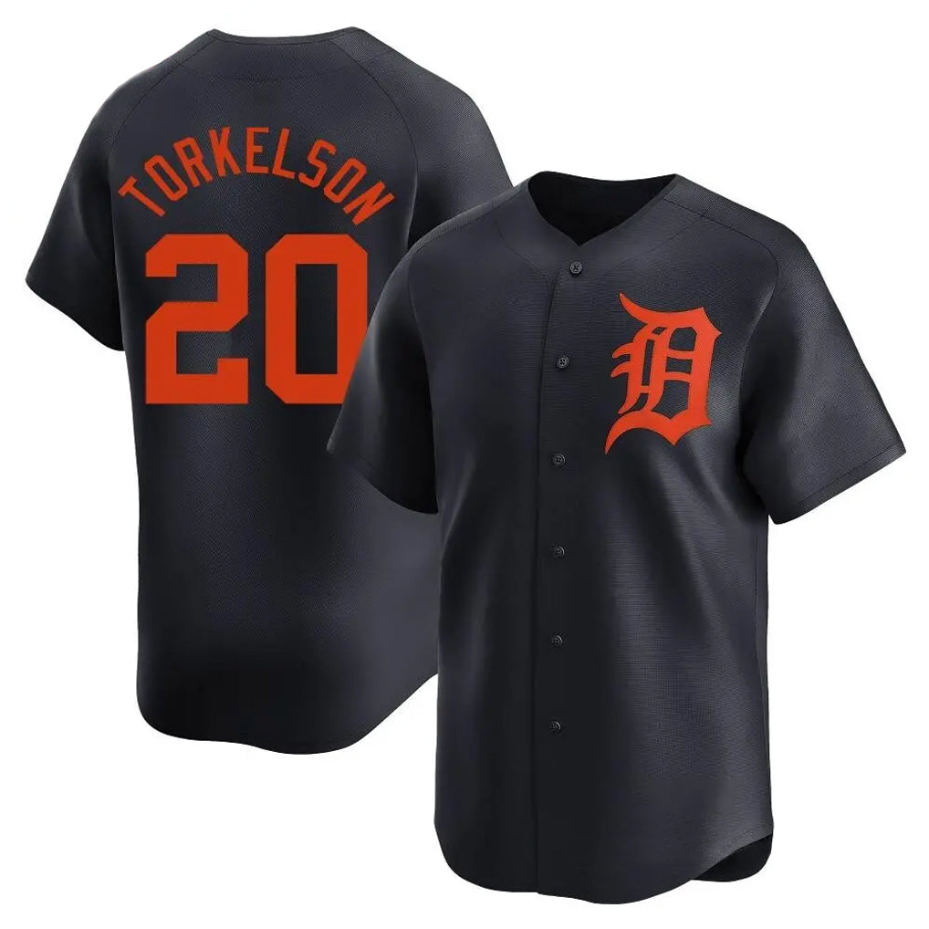 tocy D.Tigers #20 Spencer Torkelson Player Navy Home Limited Stitched Jerseys