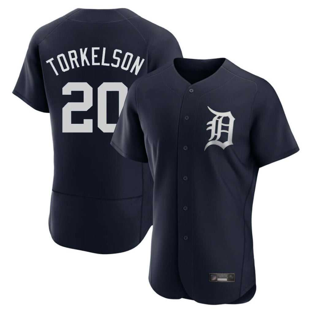 tocy D.Tigers #20 Spencer Torkelson Player Navy Limited Elite Home Stitched Jerseys