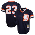 tocy D.Tigers #23 Kirk Gibson Player Mitchell & Ness Navy 1984 Mesh Batting Practice  T-shirt Stitched Jerseys