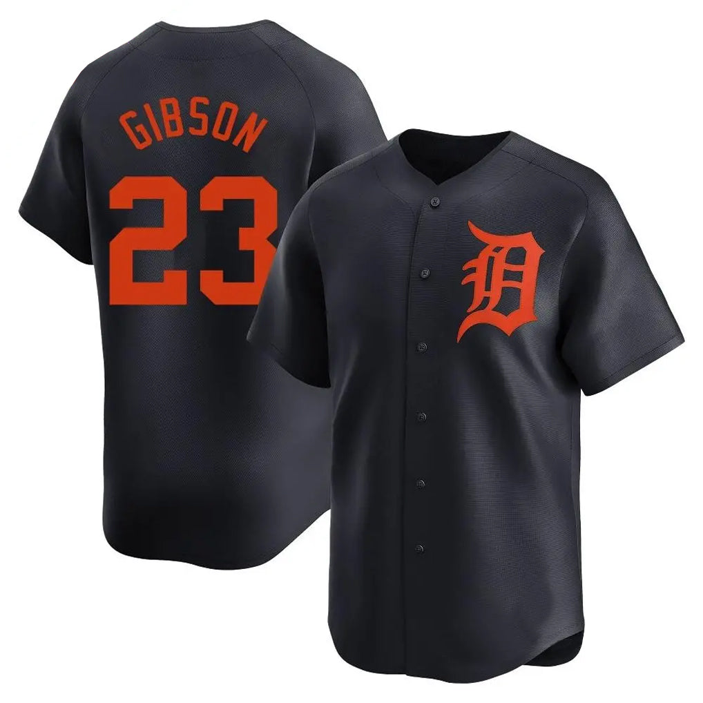 tocy D.Tigers #23 Kirk Gibson Player Navy Home Limited Stitched Jerseys
