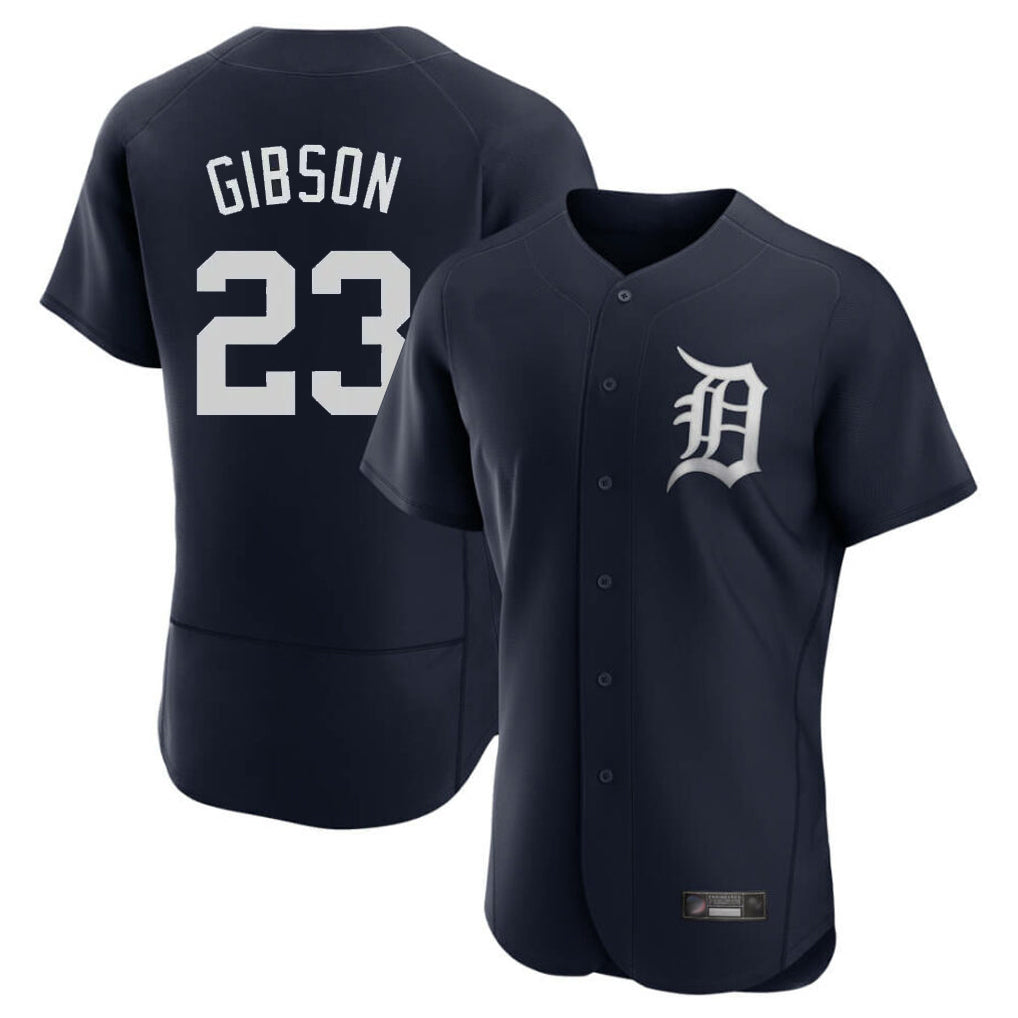 tocy D.Tigers #23 Kirk Gibson Player Navy Limited Elite Home Stitched Jerseys