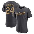 tocy D.Tigers #24 Miguel Cabrera Player Charcoal All-Star Limited Elite Home Stitched Jerseys