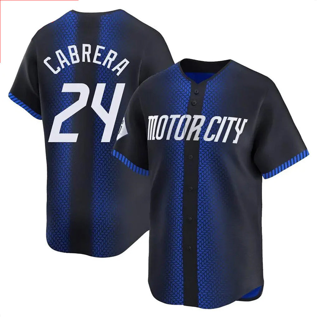 tocy D.Tigers #24 Miguel Cabrera Player Navy City Connect Home Limited Stitched Jerseys