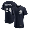 tocy D.Tigers #24 Miguel Cabrera Player Navy Limited Elite Home Stitched Jerseys