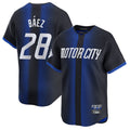 tocy D.Tigers #28 Javier B¡§¡éez Player Navy City Connect Home Limited Stitched Jerseys