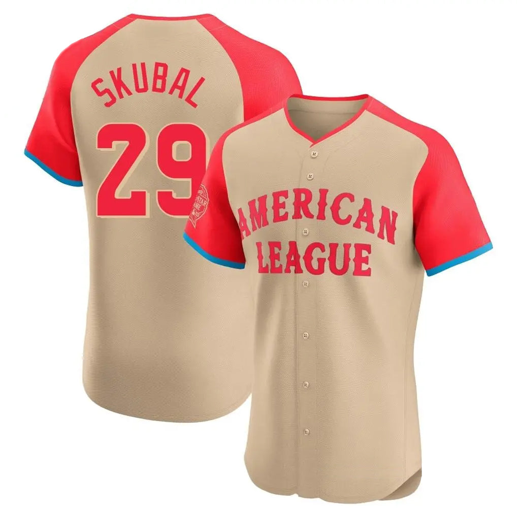 tocy D.Tigers #29 Tarik Skubal Player Cream American League All-Star Limited Elite Home Stitched Jerseys