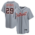 tocy D.Tigers #29 Tarik Skubal Player Gray Home Game Stitched Jerseys