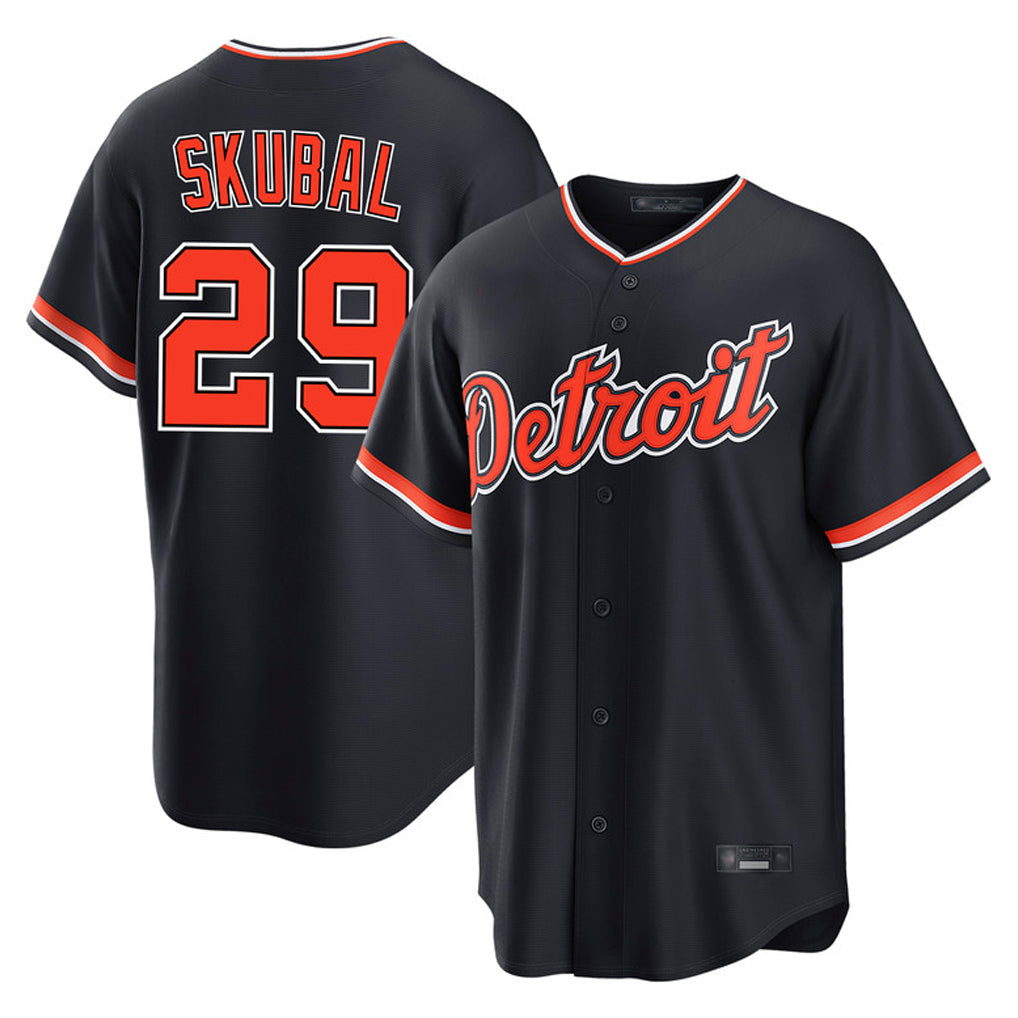 tocy D.Tigers #29 Tarik Skubal Player Navy Home Game Stitched Jerseys