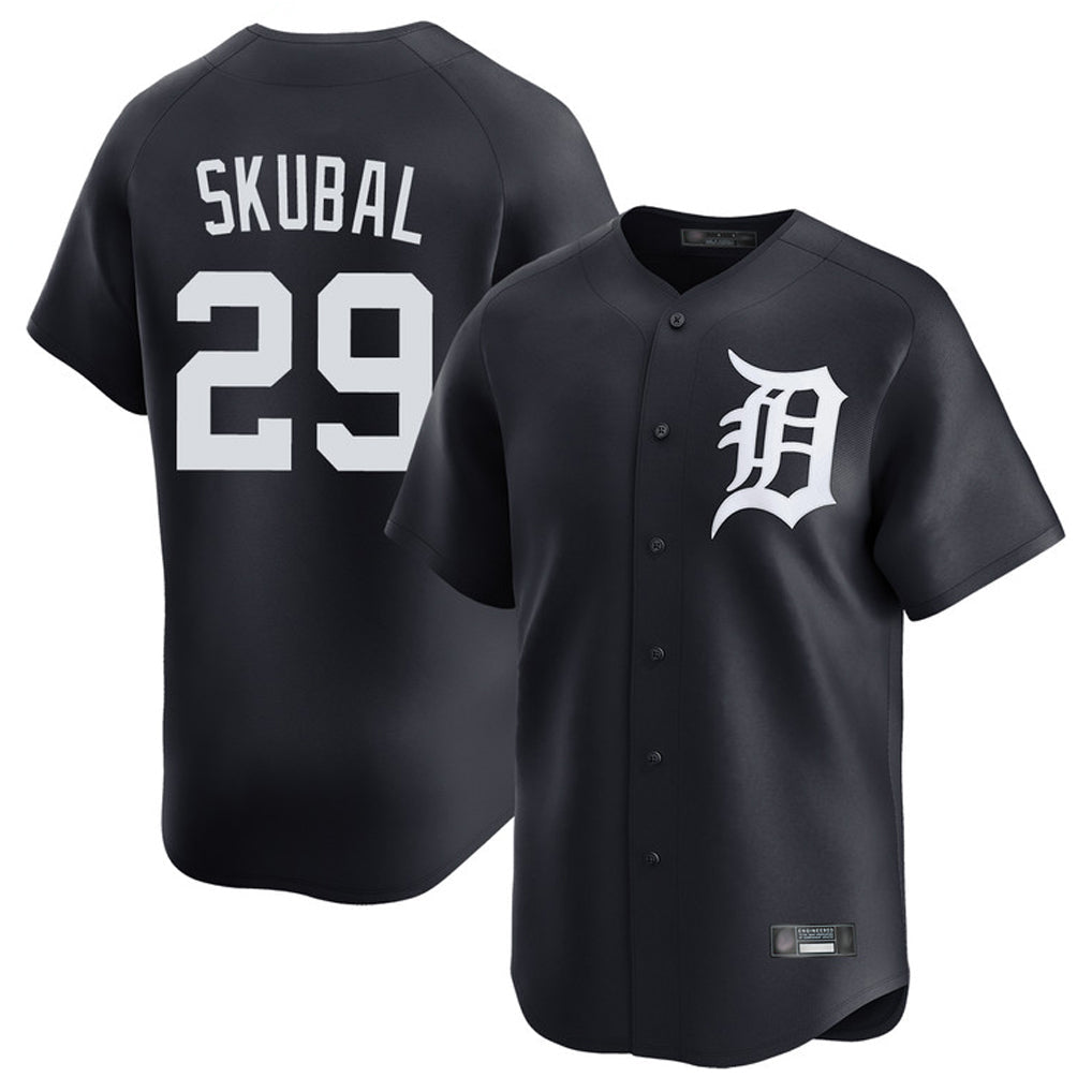 tocy D.Tigers #29 Tarik Skubal Player Navy Home Limited Game Stitched Jerseys