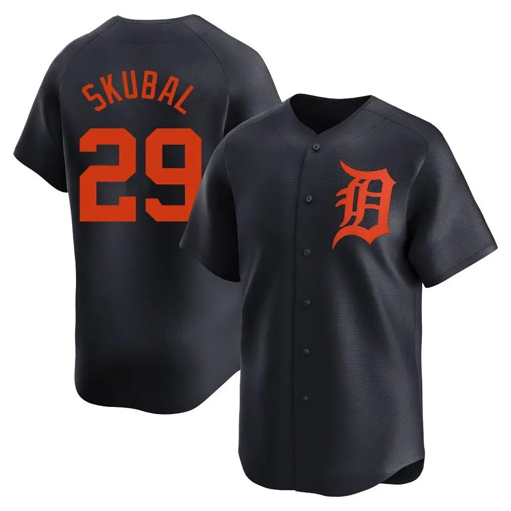 tocy D.Tigers #29 Tarik Skubal Player Navy Home Limited Stitched Jerseys
