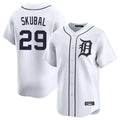 tocy D.Tigers #29 Tarik Skubal Player White Home Limited Stitched Jerseys