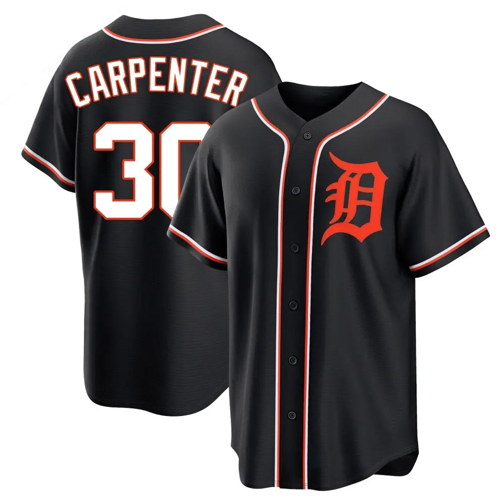 tocy D.Tigers #30 Kerry Carpenter Player Black Fashion Out Home Game Stitched Jerseys