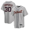 tocy D.Tigers #30 Kerry Carpenter Player Gray Home Game Stitched Jerseys