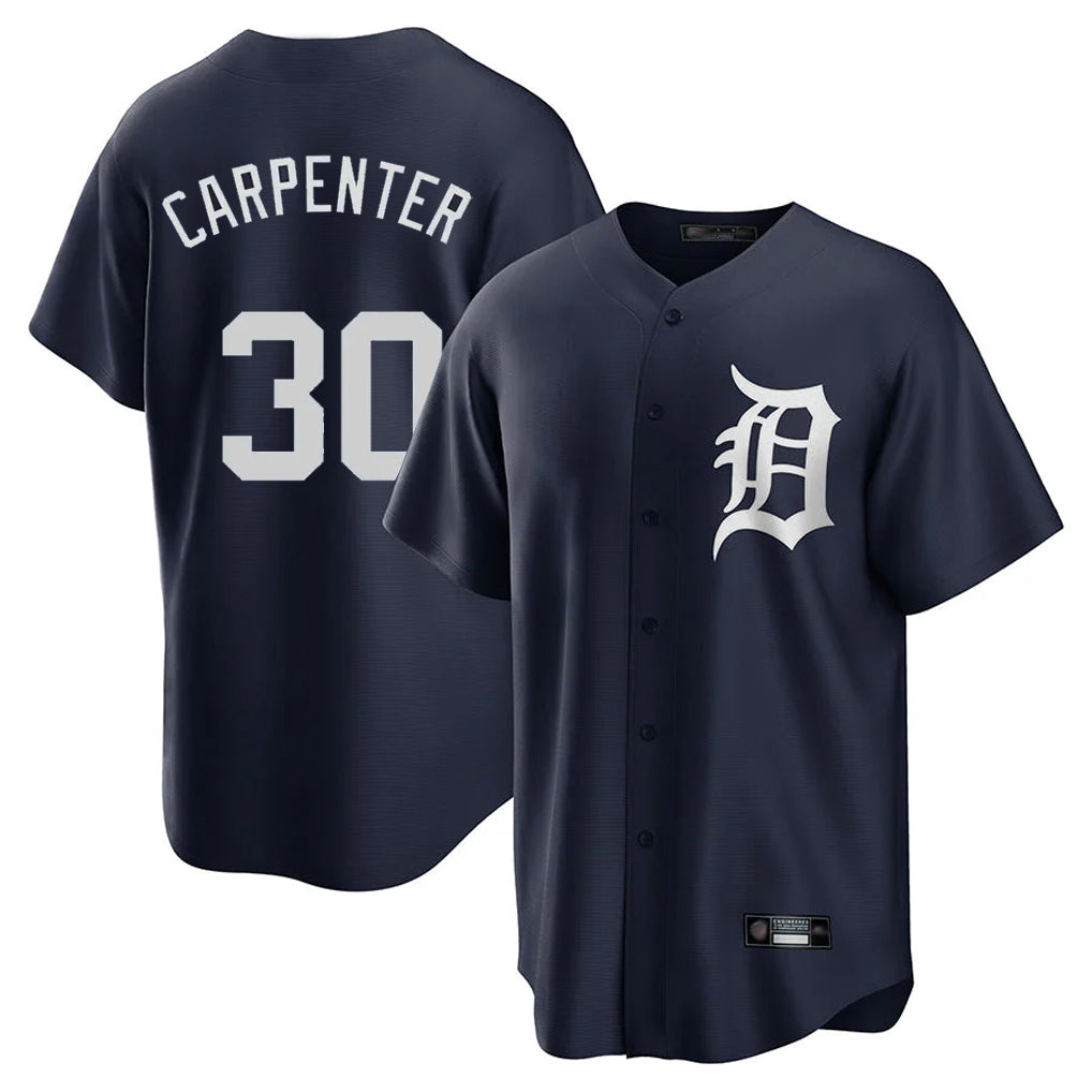 tocy D.Tigers #30 Kerry Carpenter Player Navy Game Home Stitched Jerseys
