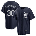 tocy D.Tigers #30 Kerry Carpenter Player Navy Game Home Stitched Jerseys