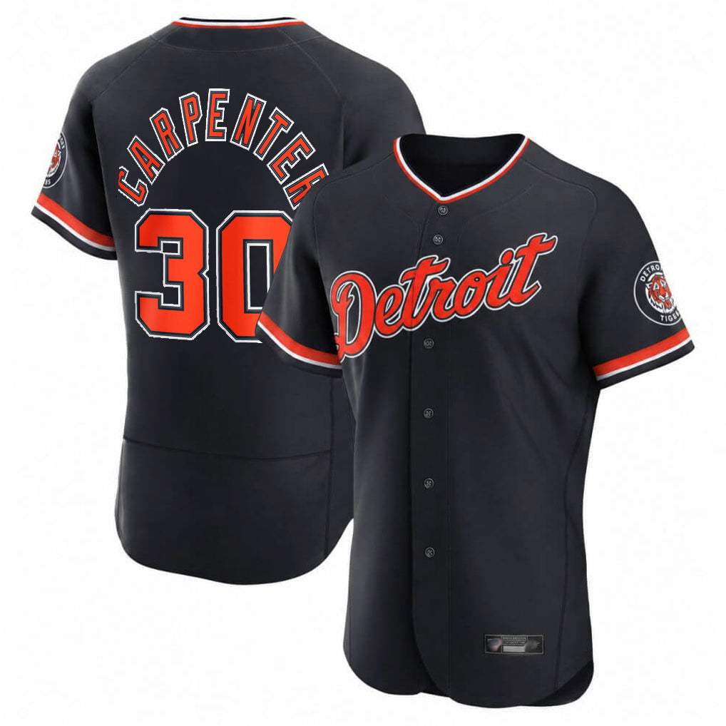 tocy D.Tigers #30 Kerry Carpenter Player Navy Limited Elite Home Game Stitched Jerseys
