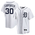 tocy D.Tigers #30 Kerry Carpenter Player White Home Game Stitched Jerseys