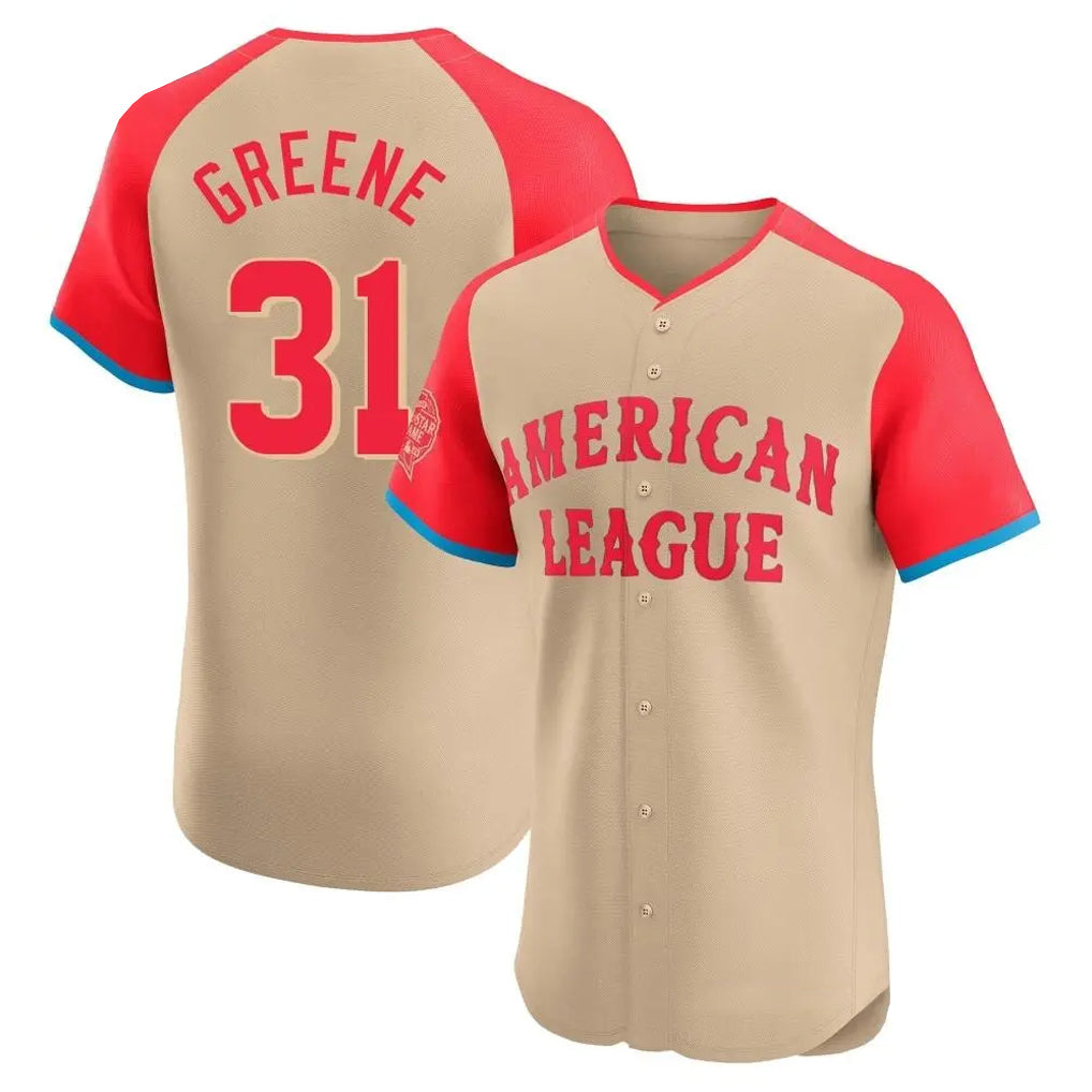 tocy D.Tigers #31 Riley Greene Player Cream American League All-Star Limited Elite Home Stitched Jerseys