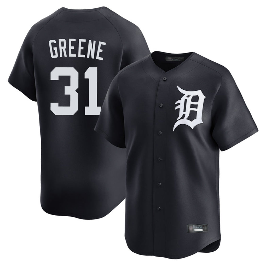 tocy D.Tigers #31 Riley Greene Player Navy Home Limited Game Stitched Jerseys