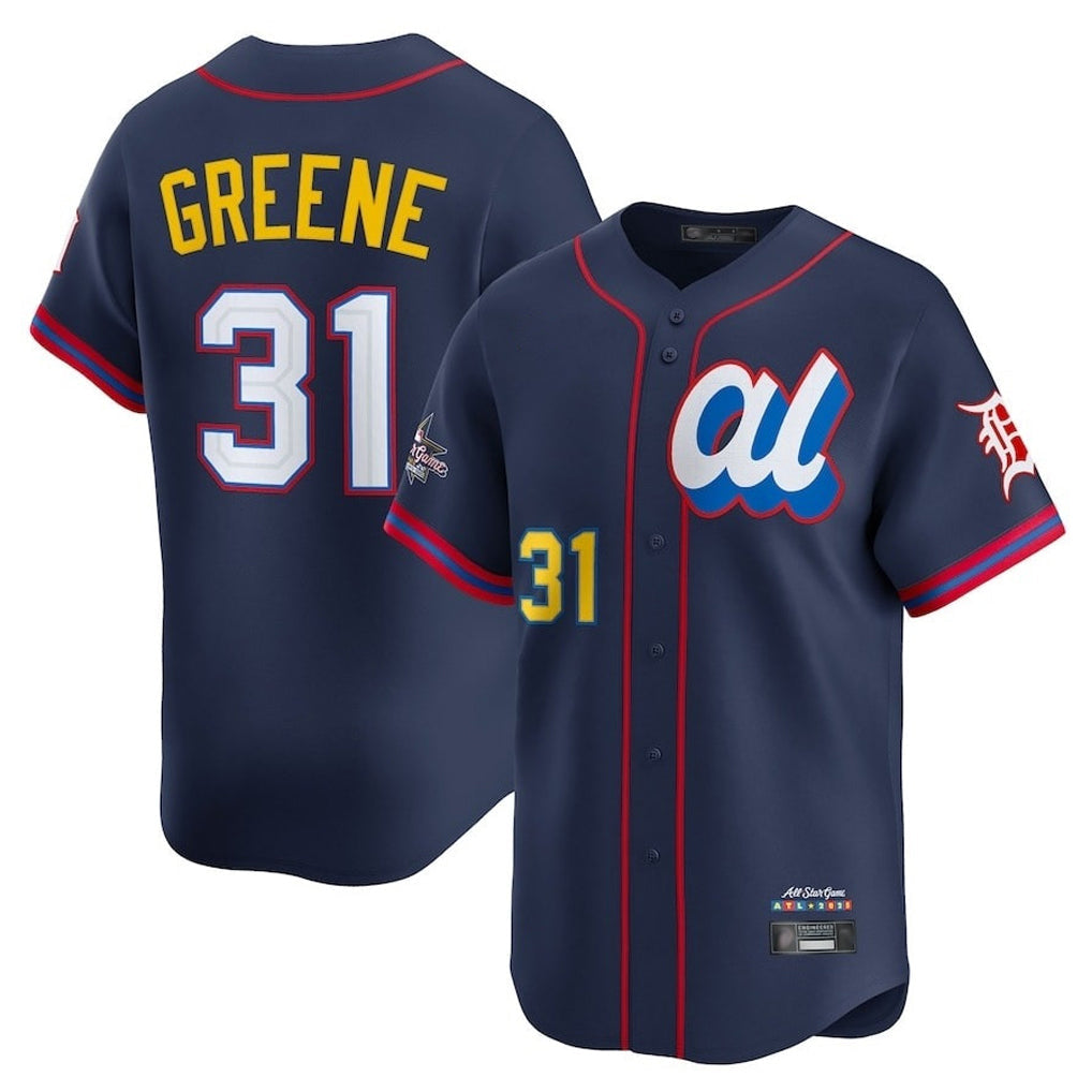 tocy D.Tigers #31 Riley Greene Player Navy Limited American League All-Star Edition Stitched Jerseys