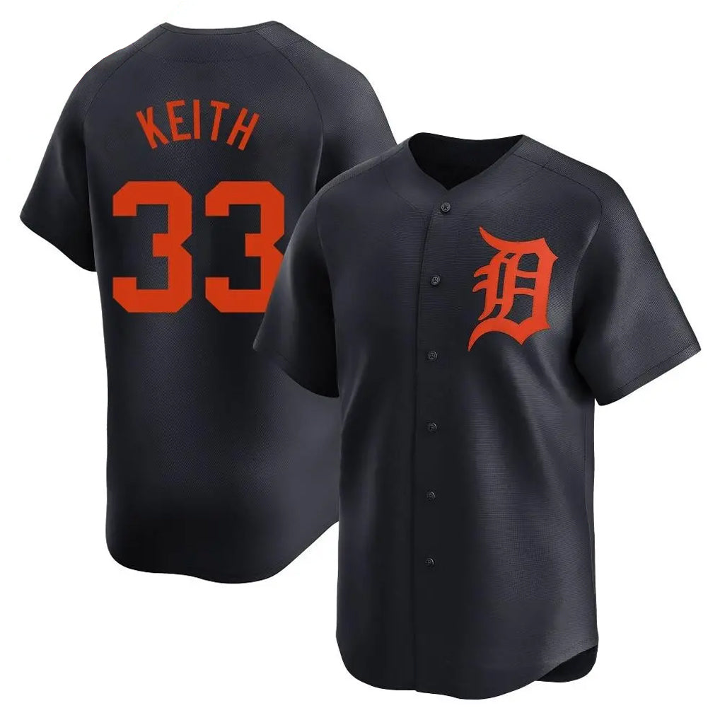 tocy D.Tigers #33 Colt Keith Player Navy Home Limited Stitched Jerseys