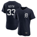 tocy D.Tigers #33 Colt Keith Player Navy Limited Elite Home Stitched Jerseys