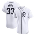 tocy D.Tigers #33 Colt Keith Player White Limited Elite Home Stitched Jerseys