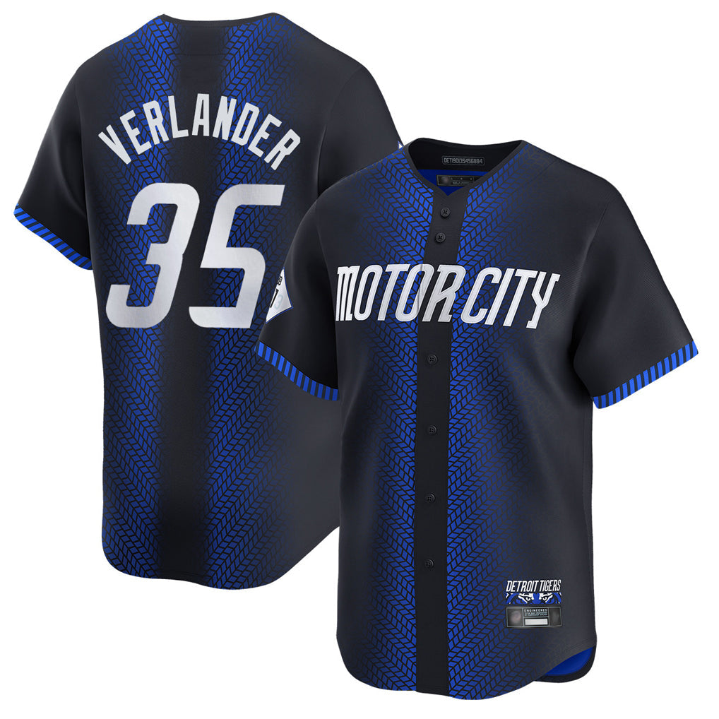 tocy D.Tigers #35 Justin Verlander Player Navy City Connect Home Limited Stitched Jerseys