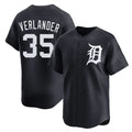 tocy D.Tigers #35 Justin Verlander Player Navy Home Limited Game Stitched Jerseys