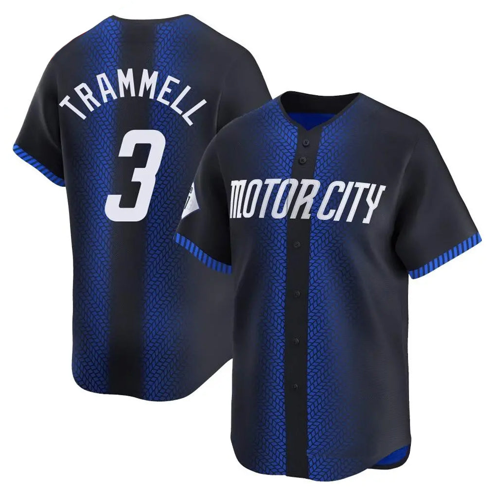 tocy D.Tigers #3 Alan Trammell Player Navy City Connect Home Limited Stitched Jerseys