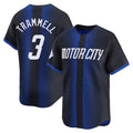 tocy D.Tigers #3 Alan Trammell Player Navy Game Home Stitched Jerseys