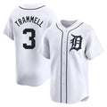 tocy D.Tigers #3 Alan Trammell Player White Home Limited Stitched Jerseys