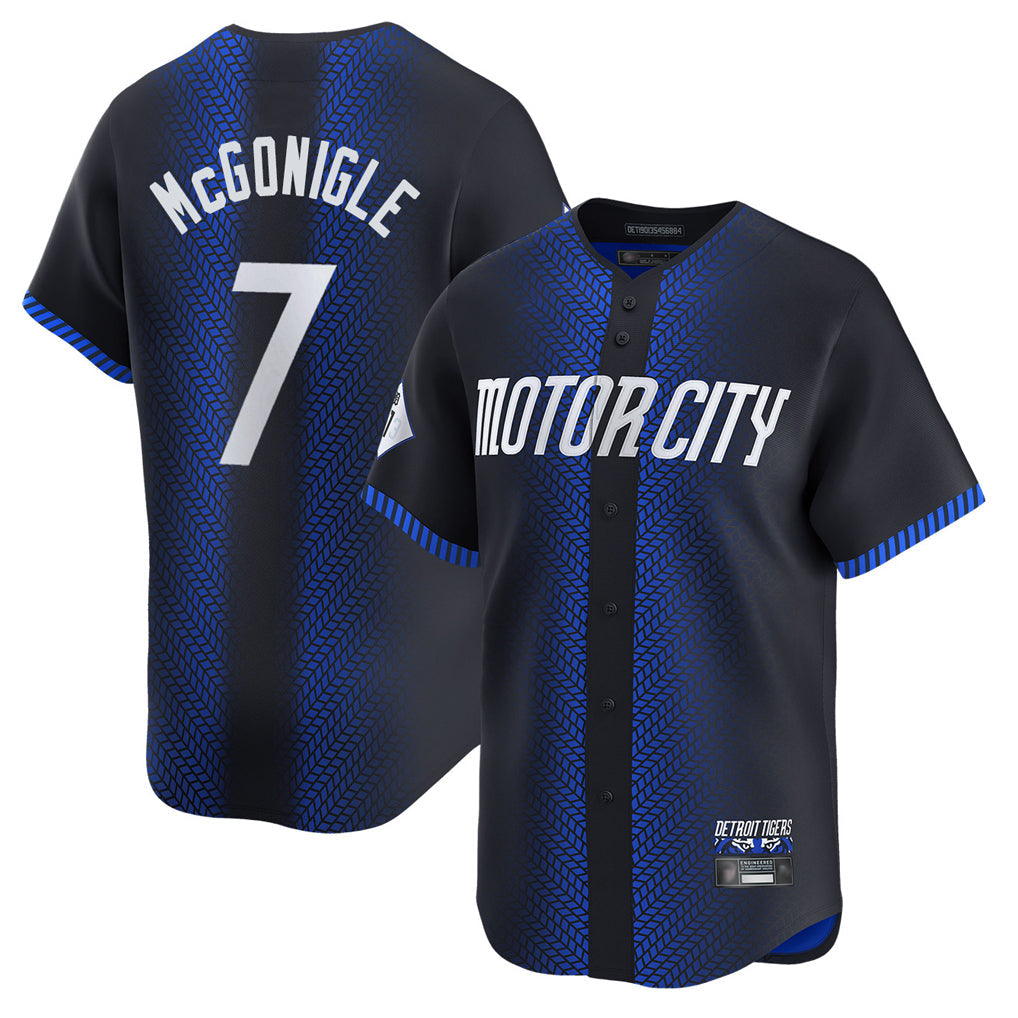 tocy D.Tigers #7 Kevin McGonigle Player Navy City Connect Home Limited Stitched Jerseys
