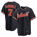 tocy D.Tigers #7 Kevin McGonigle Player Navy Home Game Stitched Jerseys